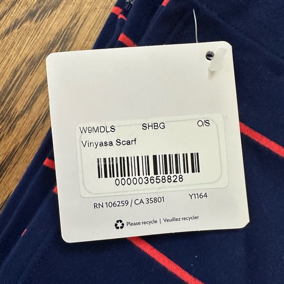 NWT Lululemon Vinyasa Scarf Sailor Stripe Hero Blue Alarming SHBG - Picture 7 of 7